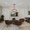a clubroom with chairs and a tv