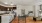 a kitchen with a table and chairs