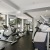 a gym with exercise equipment