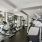 a gym with exercise equipment