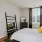 a bedroom with a large bed
