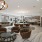 a clubroom with tables and chairs
