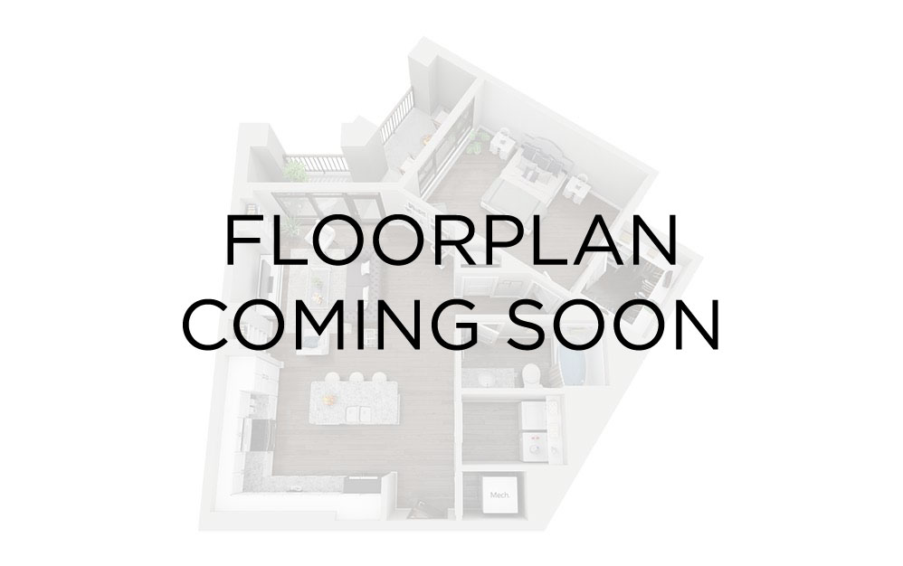 CAC6 - 2 bedroom floorplan layout with 2 bathrooms and 1485 square feet